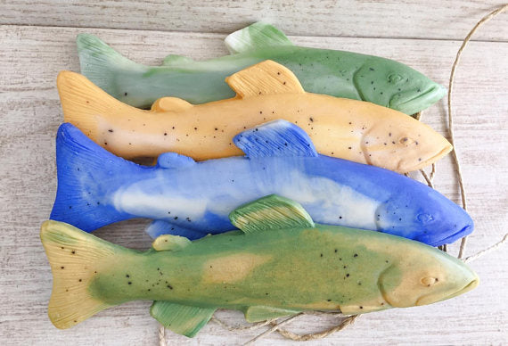 Fish Soap on a Rope Nautical Soaps Gifts for Him or Her