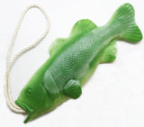 Green Bass Soap on a Rope, Handmade Soap, Best Fishing Gifts for Women or Men, Eucalyptus Peppermint Essential Oils