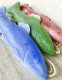 3 Pack of Trout Soap on a Rope - Gifts for Men, Women and Kids